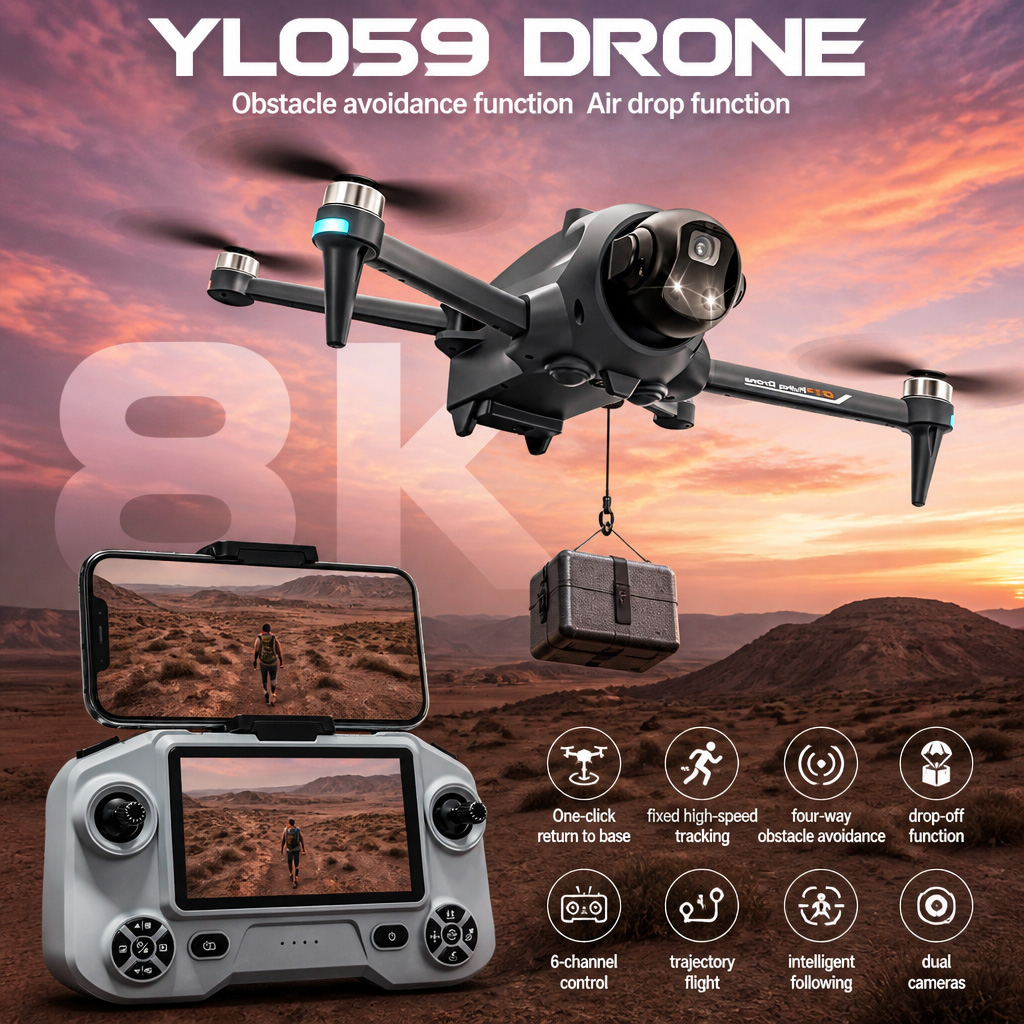 НОВЫЙ Дрон YL059 с GPS, автома – обзор и цена Drone Surveying